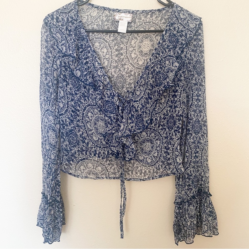 Band of Gypsies Long Sleeve Crop Top